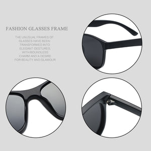 HOOBAN 2023 Square Polarized Sunglasses Men Women Square Male Sun Glasses Brand Design One-piece Lens Eyewear UV400