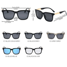 Load image into Gallery viewer, HOOBAN 2023 Square Polarized Sunglasses Men Classic Square Big Sun Glasses Male Mirror Lens Driving Eyeglasses UV400