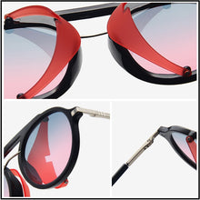 Load image into Gallery viewer, HOOBAN Brand Design Steampunk Round Sunglasses Women Men Retro Sun Glasses Unisex Shade Eyewear Male Female UV400