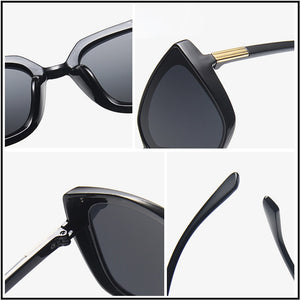 HOOBAN Brand Designer Cateye Women Sunglasses 2023 Retro Oversized Women's Sun Glasses  Square Spectacles UV400