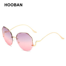 Load image into Gallery viewer, HOOBAN Brand Designer Oversize Polygon Sunglasses Women Sexy Irregular Big Sun Glasses For Ladies Gradient Eyewear UV400
