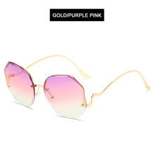 Load image into Gallery viewer, HOOBAN Brand Designer Oversize Polygon Sunglasses Women Sexy Irregular Big Sun Glasses For Ladies Gradient Eyewear UV400