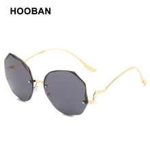 Load image into Gallery viewer, HOOBAN Brand Designer Oversize Polygon Sunglasses Women Sexy Irregular Big Sun Glasses For Ladies Gradient Eyewear UV400
