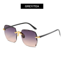 Load image into Gallery viewer, HOOBAN Brand Designer Square Sunglasses Women Rimless Cut Edge Sun Glasses For Ladies Classic Gradient Eyeglasses UV400