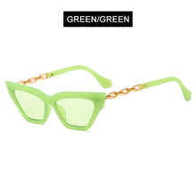 Carica l&#39;immagine nel visualizzatore di Gallery, HOOBAN Classic Cat Eye Occhiali da sole Donna Designer di marca Collana Montatura in metallo Occhiali da sole Donna Occhiali da vista da esterno UV400 