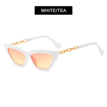 Carica l&#39;immagine nel visualizzatore di Gallery, HOOBAN Classic Cat Eye Occhiali da sole Donna Designer di marca Collana Montatura in metallo Occhiali da sole Donna Occhiali da vista da esterno UV400 