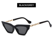Carica l&#39;immagine nel visualizzatore di Gallery, HOOBAN Classic Cat Eye Occhiali da sole Donna Designer di marca Collana Montatura in metallo Occhiali da sole Donna Occhiali da vista da esterno UV400 