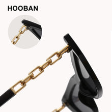 Load image into Gallery viewer, HOOBAN Classic Cat Eye Sunglasses Women Brand Designer Necklace Metal Frame Sun Glasses Ladies  Outdoor Eyeglasses UV400