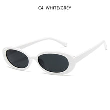 Load image into Gallery viewer, HOOBAN Classic Oval Sunglasses Women Stylish Cow Color Ladies Sun Glasses Small Shades UV400