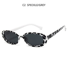 Load image into Gallery viewer, HOOBAN Classic Oval Sunglasses Women Stylish Cow Color Ladies Sun Glasses Small Shades UV400