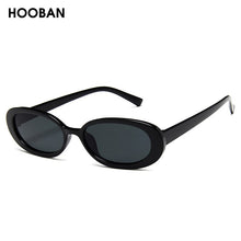 Load image into Gallery viewer, HOOBAN Classic Oval Sunglasses Women Stylish Cow Color Ladies Sun Glasses Small Shades UV400