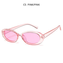 Load image into Gallery viewer, HOOBAN Classic Oval Sunglasses Women Stylish Cow Color Ladies Sun Glasses Small Shades UV400