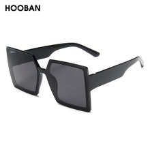 Load image into Gallery viewer, HOOBAN Classic Oversized Women Sunglasses Big Square Sun Glasses Female   Ladies Eyeglasses Shade UV400