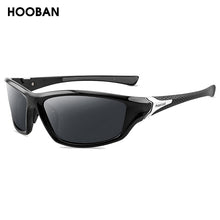 Load image into Gallery viewer, HOOBAN Classic Polarized Sports Sunglasses Men Women Vintage Black Rectangle Sun Glasses Outdoor Eyewear Goggle UV400