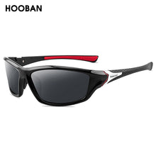 Load image into Gallery viewer, HOOBAN Classic Polarized Sports Sunglasses Men Women Vintage Black Rectangle Sun Glasses Outdoor Eyewear Goggle UV400
