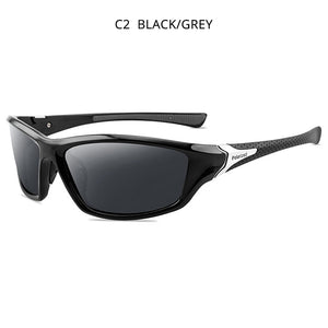 HOOBAN Classic Polarized Sports Sunglasses Men Women Vintage Black Rectangle Sun Glasses Fashion Outdoor Eyewear Goggle UV400