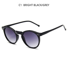 Load image into Gallery viewer, HOOBAN Classic Round Sun Glasses Women Men Rivet Sunglasses For Female Vintage Driving Mirror Eyewear Shade UV400