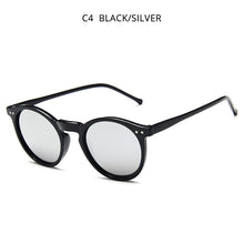 Load image into Gallery viewer, HOOBAN Classic Round Sun Glasses Women Men Rivet Sunglasses For Female Vintage Driving Mirror Eyewear Shade UV400
