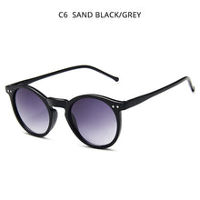 Load image into Gallery viewer, HOOBAN Classic Round Sun Glasses Women Men Rivet Sunglasses For Female Vintage Driving Mirror Eyewear Shade UV400