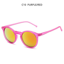 Load image into Gallery viewer, HOOBAN Classic Round Sun Glasses Women Men Rivet Sunglasses For Female Vintage Driving Mirror Eyewear Shade UV400