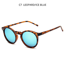 Load image into Gallery viewer, HOOBAN Classic Round Sun Glasses Women Men Rivet Sunglasses For Female Vintage Driving Mirror Eyewear Shade UV400