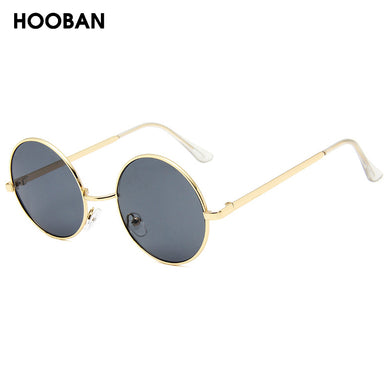 HOOBAN Classic Round Women Men Sunglasses Candy Color Sun Glasses Female Male  Circle Eyewear Shade UV400