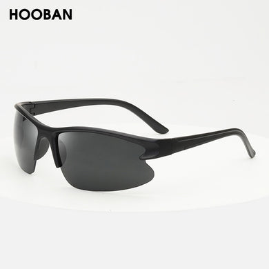 HOOBAN Classic Sports Sunglasses Men Women Half-Frame Sun glasses For Male Female Vintage Outdoor Eyewear Goggle UV400