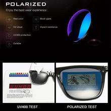 Load image into Gallery viewer, HOOBAN Classic Square Polarized Sunglasses Men Brand Designer Aluminum Magnesium Sun Glasses For Male Outdoor Eyeglasses