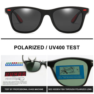 HOOBAN Classic Square Polarized Sunglasses Men Women Brand Designer Sun Glasses Male Retro Black Driver's Eyewear UV400
