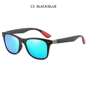 HOOBAN Classic Square Polarized Sunglasses Men Women Brand Designer Sun Glasses Male Retro Black Driver's Eyewear UV400