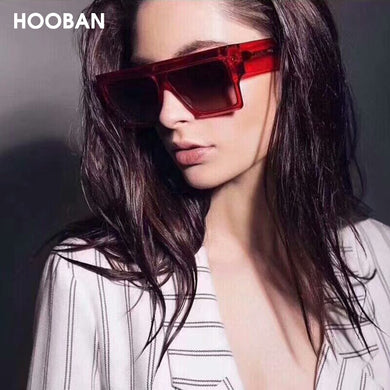 HOOBAN Classic Square Sunglasses Women Men Retro Brand Design Sun Glasses Male Female Outdoor Eyeglasses Shade UV400