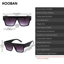 Load image into Gallery viewer, HOOBAN Classic Square Sunglasses Women Men Retro Brand Design Sun Glasses Male Female Outdoor Eyeglasses Shade UV400