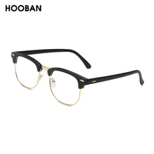 Load image into Gallery viewer, HOOBAN Classic Square Sunglasses Women Men Retro Brand Design Sun Glasses Male Female Vintage Semi-Rimless Driving Eyewear UV400