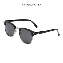 Load image into Gallery viewer, HOOBAN Classic Square Sunglasses Women Men Retro Brand Design Sun Glasses Male Female Vintage Semi-Rimless Driving Eyewear UV400