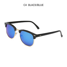 Load image into Gallery viewer, HOOBAN Classic Square Sunglasses Women Men Retro Brand Design Sun Glasses Male Female Vintage Semi-Rimless Driving Eyewear UV400