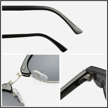 Load image into Gallery viewer, HOOBAN Classic Square Sunglasses Women Men Retro Brand Design Sun Glasses Male Female Vintage Semi-Rimless Driving Eyewear UV400
