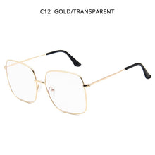 Load image into Gallery viewer, HOOBAN Classic Square Women Sunglasses  Big Metal Sun Glasses For Ladies Vintage Shades Eyewear UV400