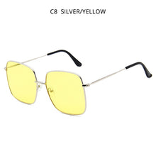 Load image into Gallery viewer, HOOBAN Classic Square Women Sunglasses  Big Metal Sun Glasses For Ladies Vintage Shades Eyewear UV400