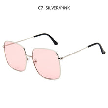 Load image into Gallery viewer, HOOBAN Classic Square Women Sunglasses  Big Metal Sun Glasses For Ladies Vintage Shades Eyewear UV400