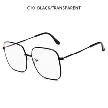 Load image into Gallery viewer, HOOBAN Classic Square Women Sunglasses  Big Metal Sun Glasses For Ladies Vintage Shades Eyewear UV400