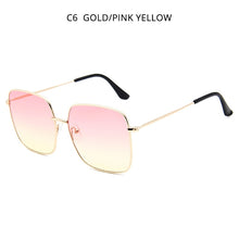 Load image into Gallery viewer, HOOBAN Classic Square Women Sunglasses  Big Metal Sun Glasses For Ladies Vintage Shades Eyewear UV400