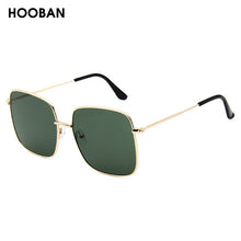 Load image into Gallery viewer, HOOBAN Classic Square Women Sunglasses  Big Metal Sun Glasses For Ladies Vintage Shades Eyewear UV400