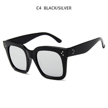 Load image into Gallery viewer, HOOBAN Classic Square Women Sunglasses Retro Black Glasses For Female Male Rivet Driving Eyeglasses Unisex Shade