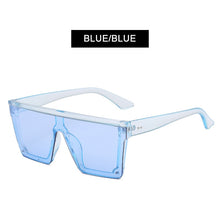 Load image into Gallery viewer, HOOBAN Big Women Sunglasses Classic Square Sun Glasses Men Vintage Mirror Lens Driving Shades Outdoor Summer Eyewear