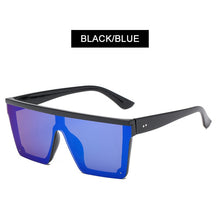 Load image into Gallery viewer, HOOBAN Big Women Sunglasses Classic Square Sun Glasses Men Vintage Mirror Lens Driving Shades Outdoor Summer Eyewear