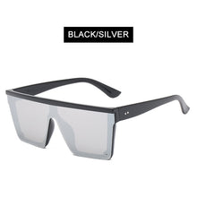 Load image into Gallery viewer, HOOBAN Big Women Sunglasses Classic Square Sun Glasses Men Vintage Mirror Lens Driving Shades Outdoor Summer Eyewear