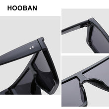 Load image into Gallery viewer, HOOBAN Big Women Sunglasses Classic Square Sun Glasses Men Vintage Mirror Lens Driving Shades Outdoor Summer Eyewear