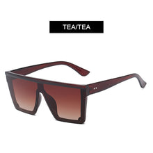 Load image into Gallery viewer, HOOBAN Big Women Sunglasses Classic Square Sun Glasses Men Vintage Mirror Lens Driving Shades Outdoor Summer Eyewear