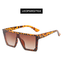 Load image into Gallery viewer, HOOBAN Big Women Sunglasses Classic Square Sun Glasses Men Vintage Mirror Lens Driving Shades Outdoor Summer Eyewear