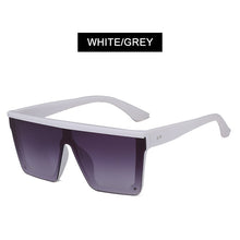 Load image into Gallery viewer, HOOBAN Big Women Sunglasses Classic Square Sun Glasses Men Vintage Mirror Lens Driving Shades Outdoor Summer Eyewear